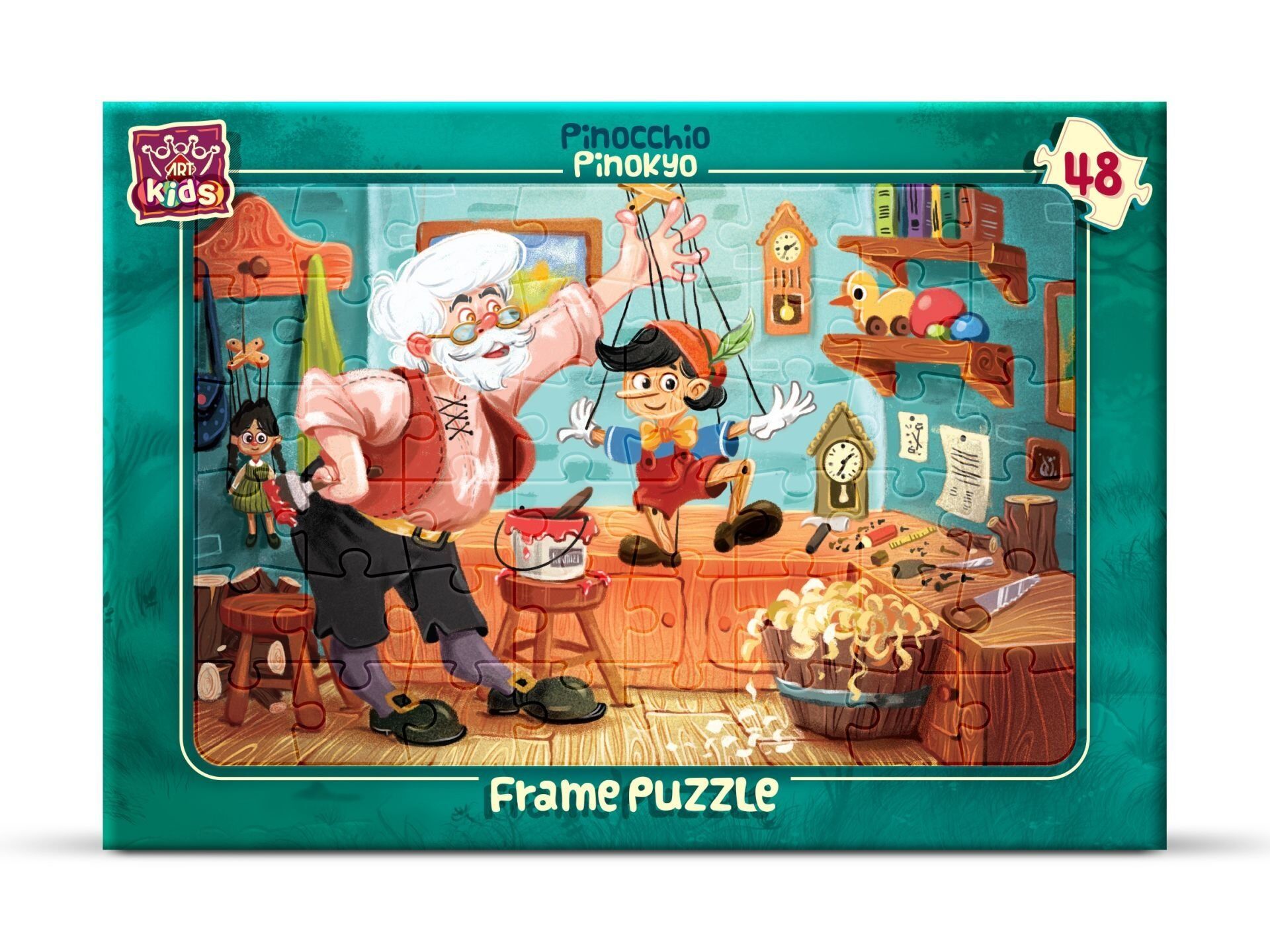 Art Çoçuk Frame Puzzle Pinokyo 48 Parça