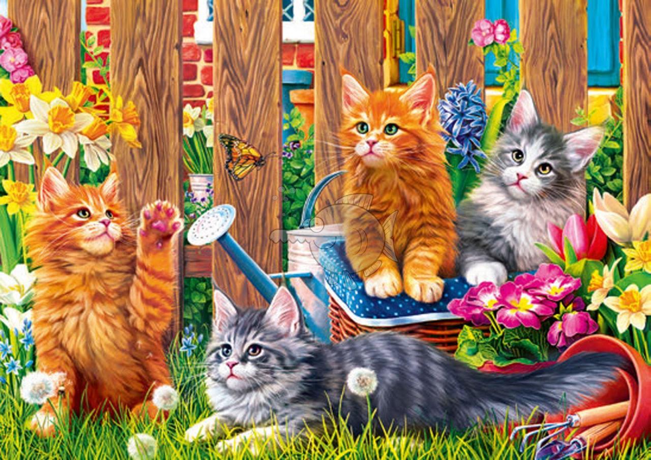 Trefl Puzzle Kittens İn The Gard 500 Parça Puzzle