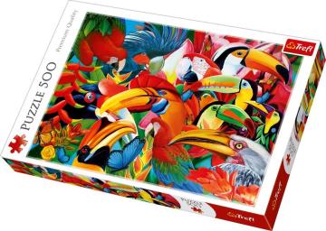 Trefl Puzzle Colourful Birds 500 Parça Puzzle