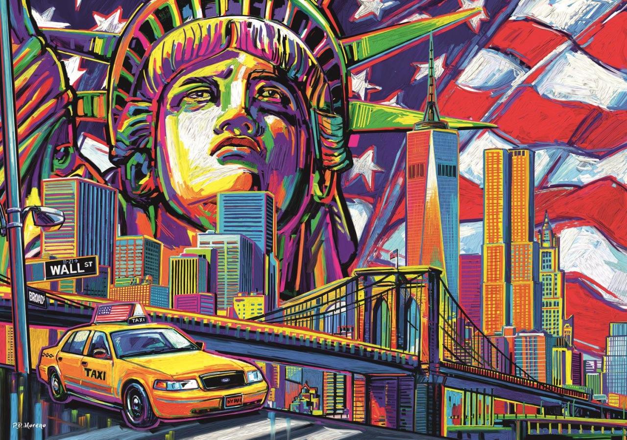 Trefl Puzzle Colours Of New York 1000 Parça Puzzle