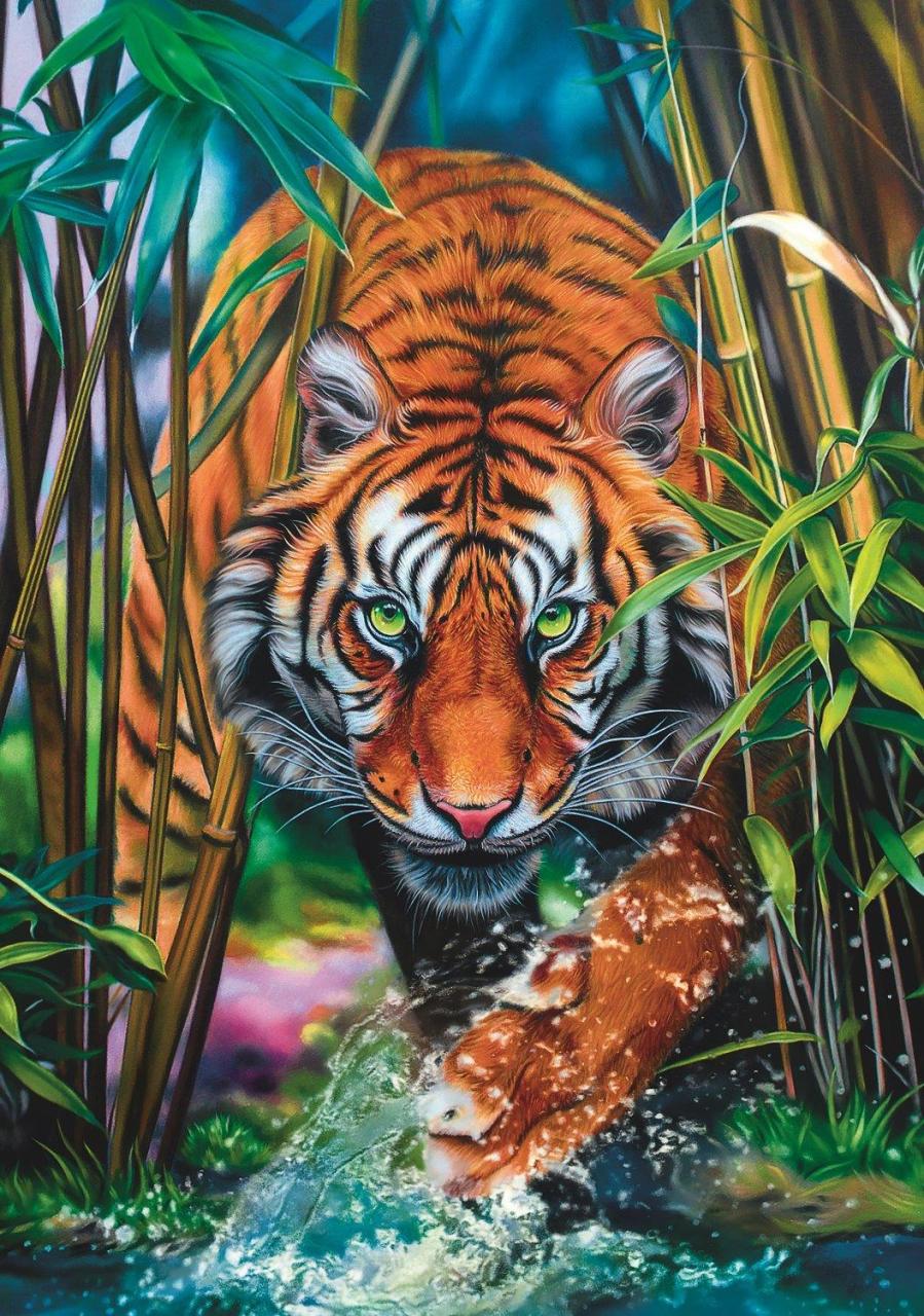 Trefl Puzzle Grasping Tiger 1000 Parça Puzzle