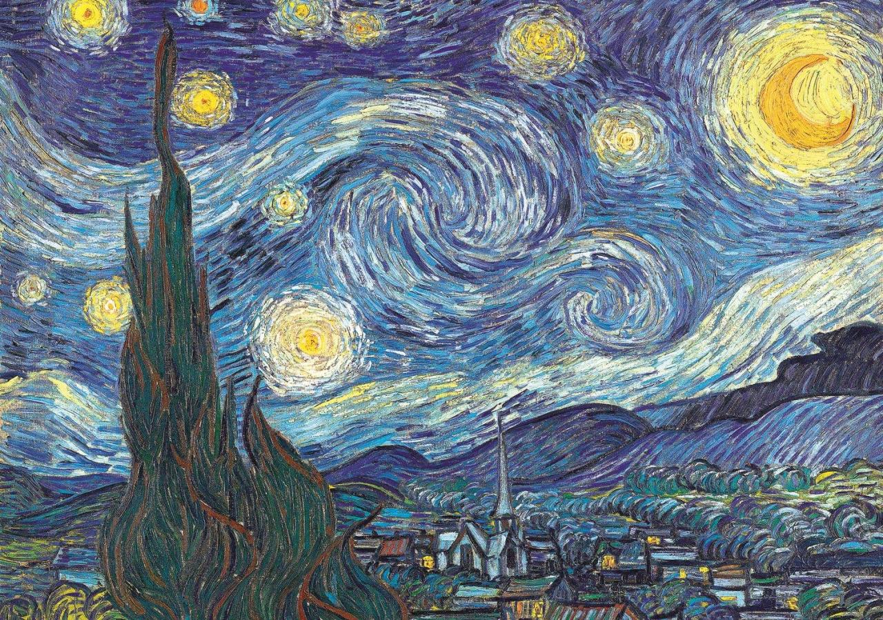 Trefl Puzzle The Starry Night, Vincent Van Gogh 1000 Parça Puzzle