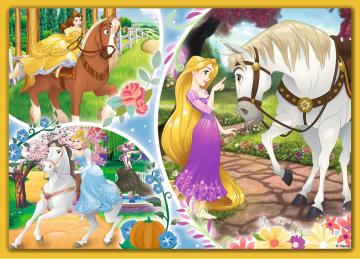 Trefl Puzzle Happy Day of Princesses 4'lü 35+48+54+70 Parça Yapboz