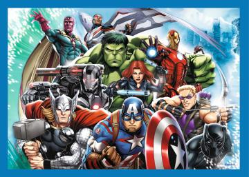 Trefl Puzzle Fearless Avengers 4'lü 35+48+54+70 Parça Yapboz