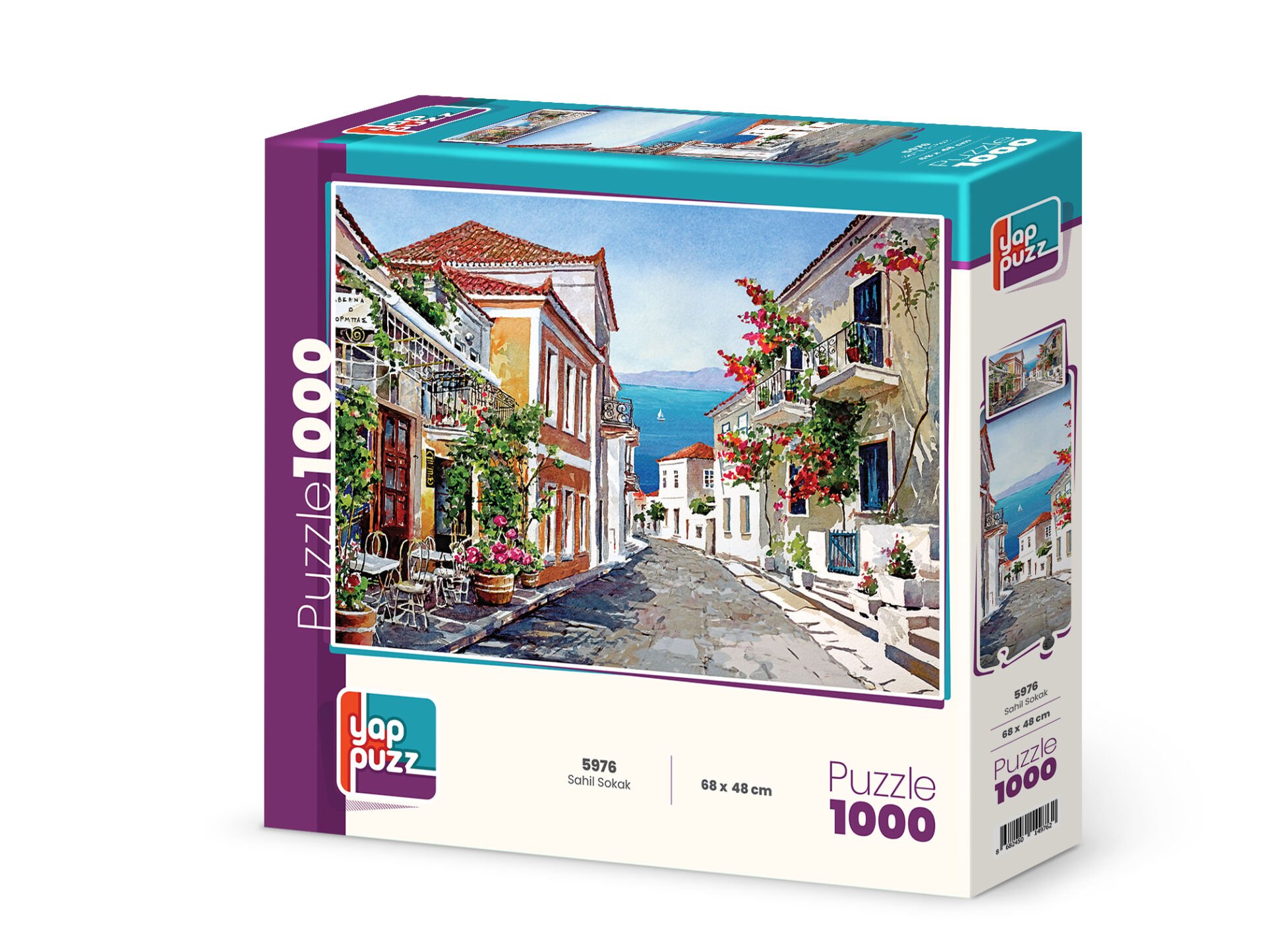Yappuz Sahil Sokak 1000 Parça Puzzle - Puzzlesepeti