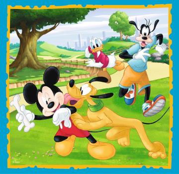 Trefl Puzzle Mickey Mouse with Friends 3'lü 20+36+50 Parça Yapboz