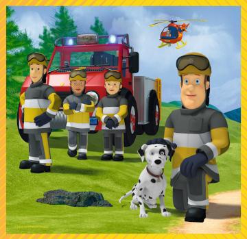 Trefl Puzzle Fireman Sam in Action 3'lü 20+36+50 Parça Yapboz
