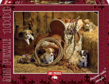 Art Puzzle Yavru Corgiler 1000 Parça Puzzle
