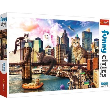 Trefl Cats in New York 'Funny Cities' 1000 Parça