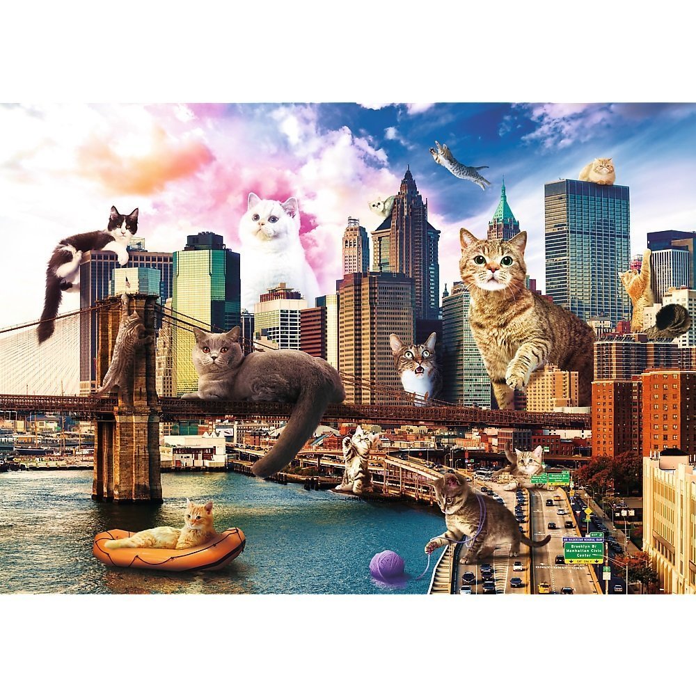Trefl Cats in New York 'Funny Cities' 1000 Parça