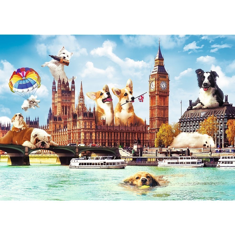 Trefl Dogs in London 'Funny Cities' 1000 Parça