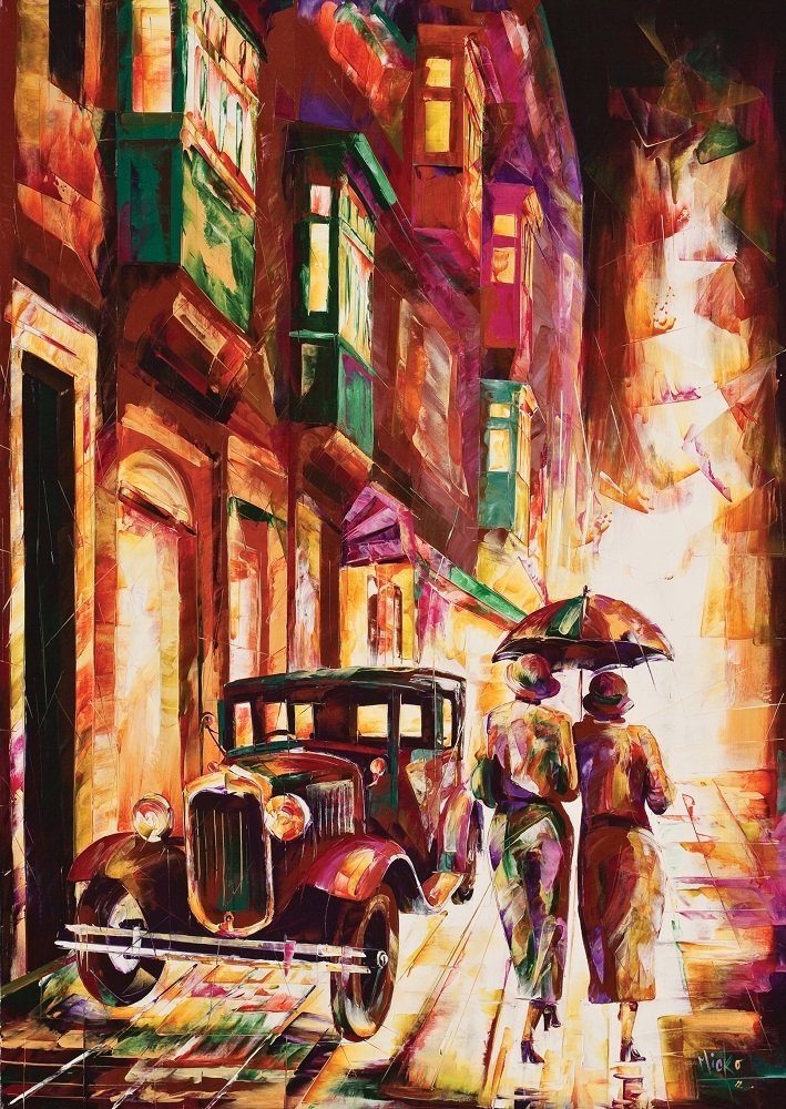 Art Puzzle Valetta'da Alacakaranlık, Malta 1000 Parça Puzzle
