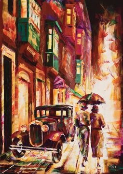 Art Puzzle Valetta'da Alacakaranlık, Malta 1000 Parça Puzzle