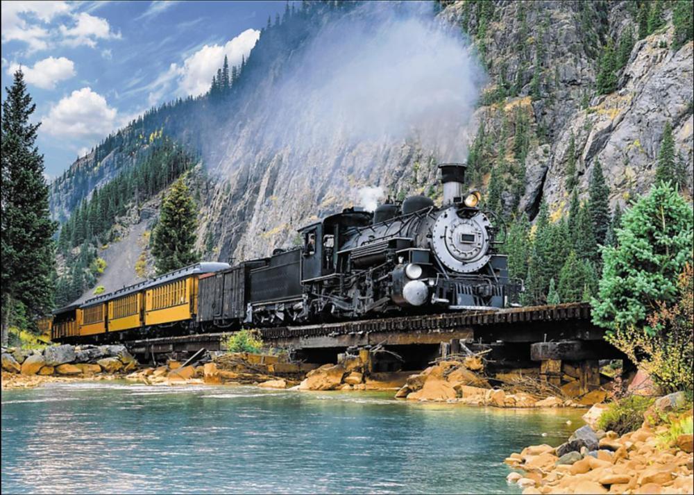 Trefl Puzzle Mountain Train 500 Parça Puzzle
