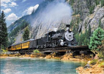 Trefl Puzzle Mountain Train 500 Parça Puzzle