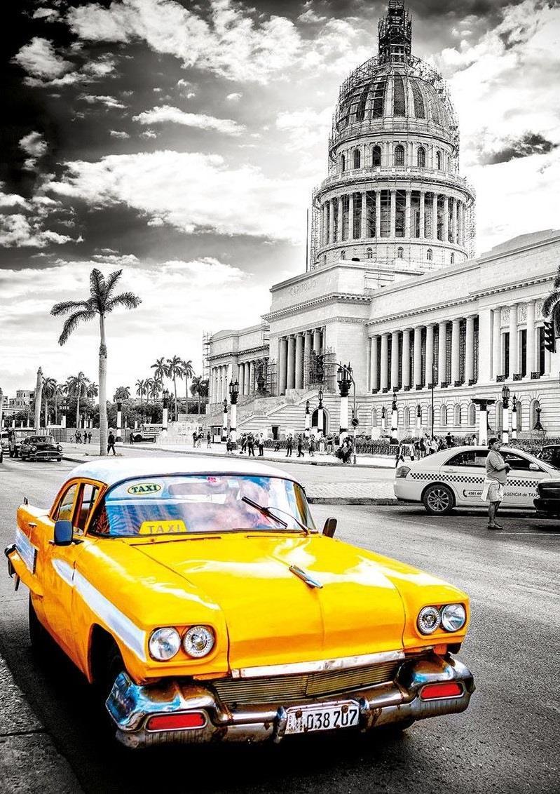 Educa Taxi In Havana, Cuba 1000 Parça Puzzle