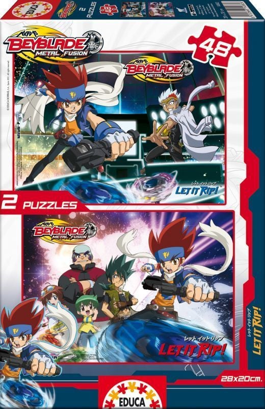 Educa Puzzle Beyblade 2 X 48 Parça