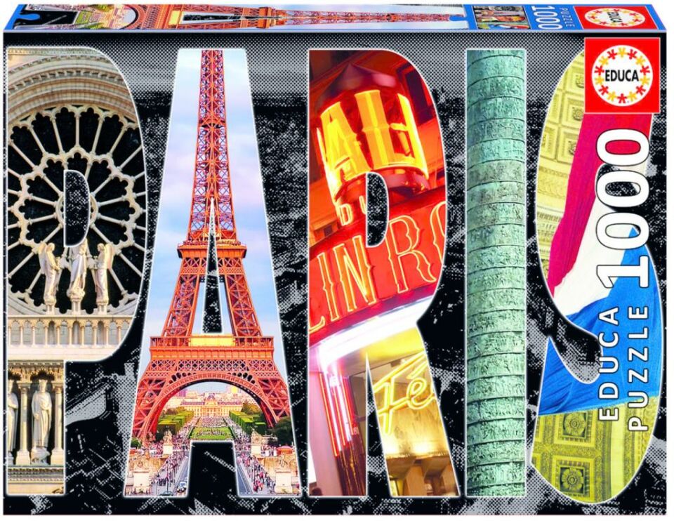 Educa Puzzle Paris Collage 1000 Parça Puzzle