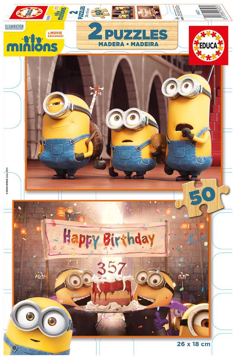 Educa Çoçuk Puzzle Mınıons 2X50 Parça Puzzle