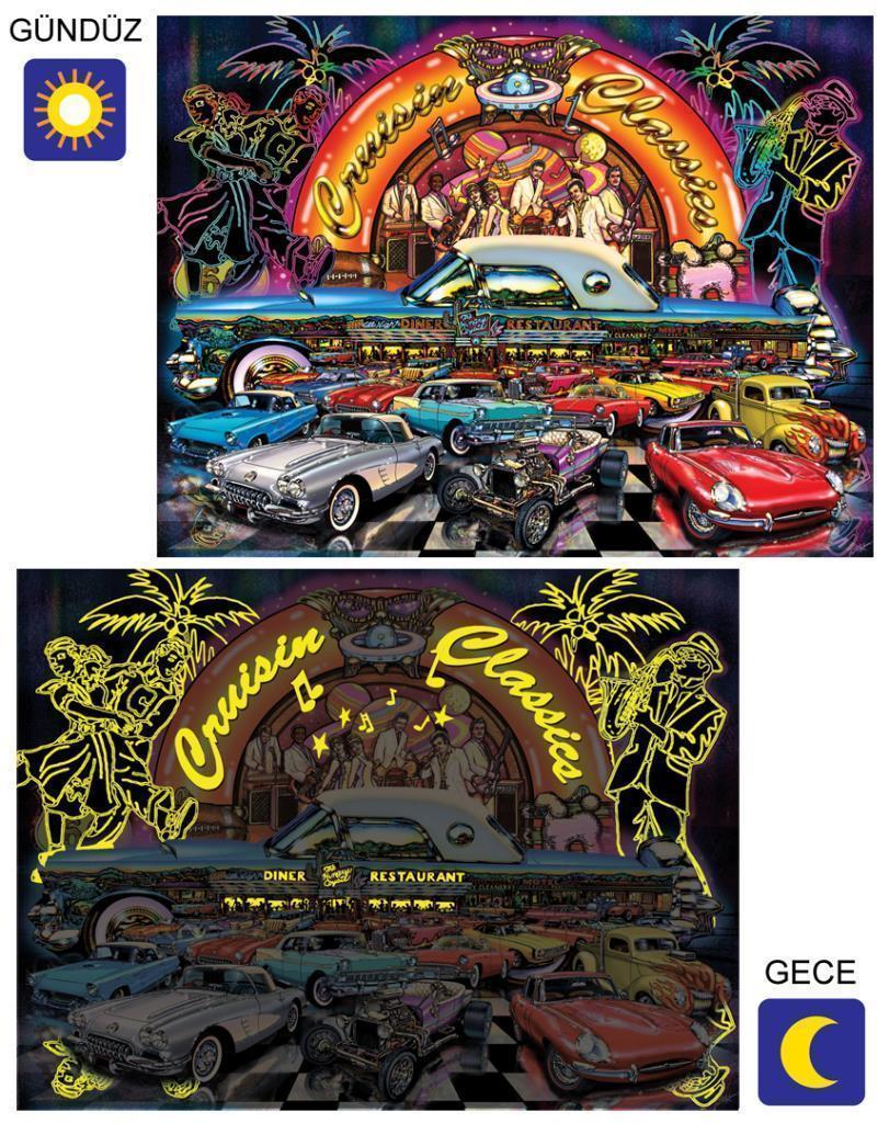 Art Puzzle Cruisin 1000 Parça Neon Puzzle