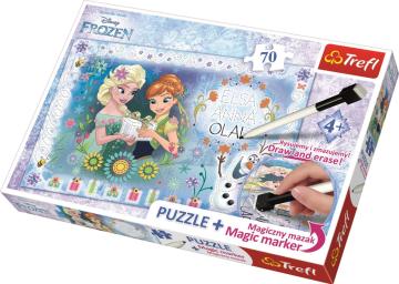 Trefl Puzzle Frozen 70 Parça Yapboz + Kalem