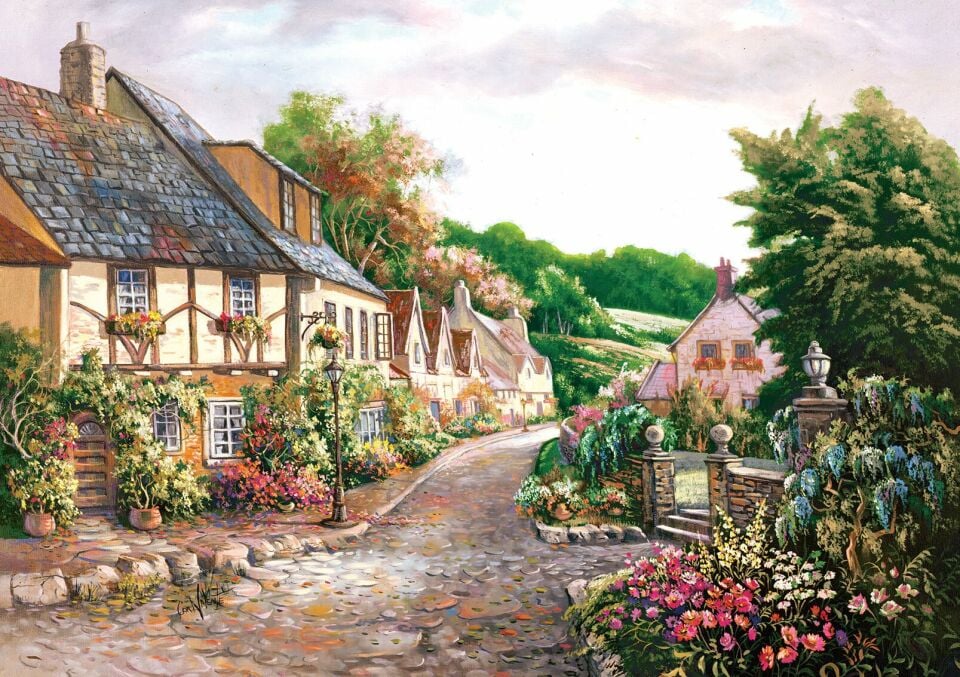 Yappuzz Huzur Kasabası 1000 Parça Puzzle