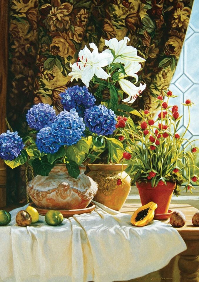 Yappuzz Beyaz Zambaklar  1000 Parça Puzzle