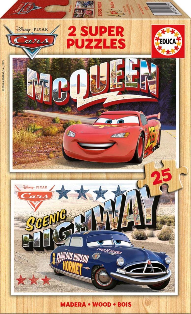 Educa Çoçuk Puzzle  Cars 2X25 Parça Puzzle