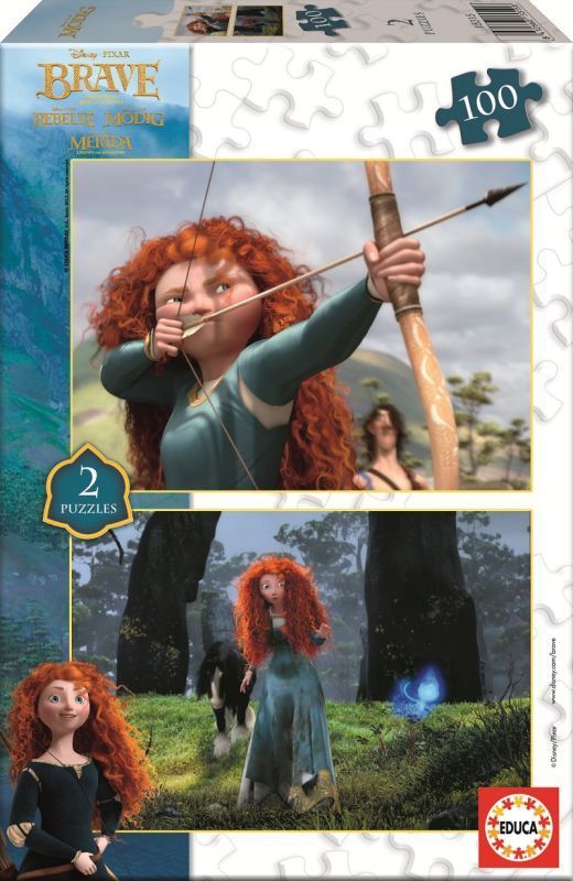 Educa Puzzle Brave, Disney 2 X 100 Parça