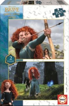 Educa Puzzle Brave, Disney 2 X 100 Parça
