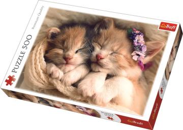 Trefl Puzzle Sleeping Kittens 500 Parça Puzzle