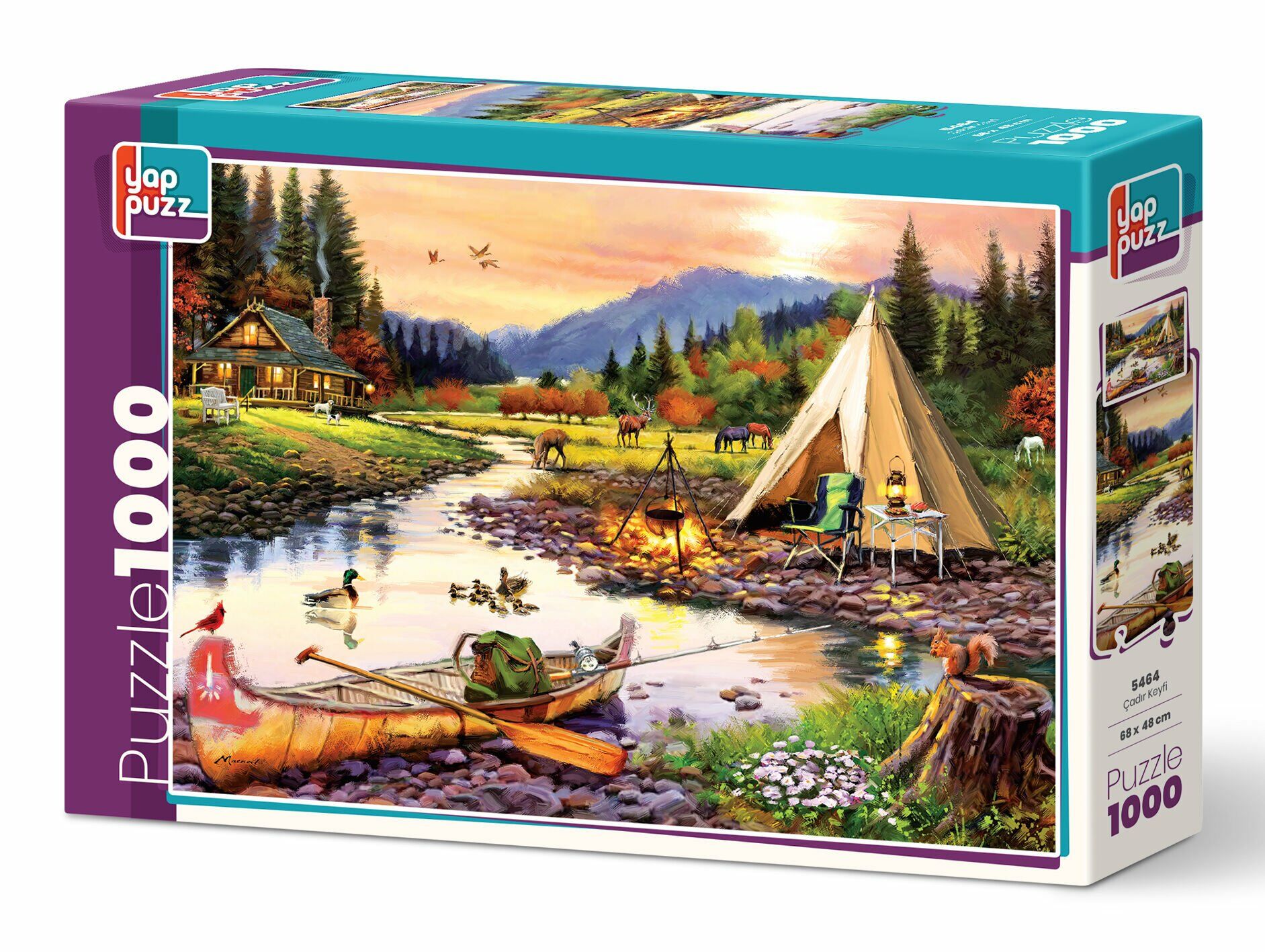 Yappuzz Çadır Keyfi 1000 Parça Puzzle