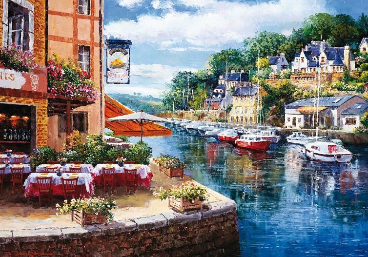 Educa Puzzle Akşamüstü Pont Aven, Fransa 1000 Parça Puzzle