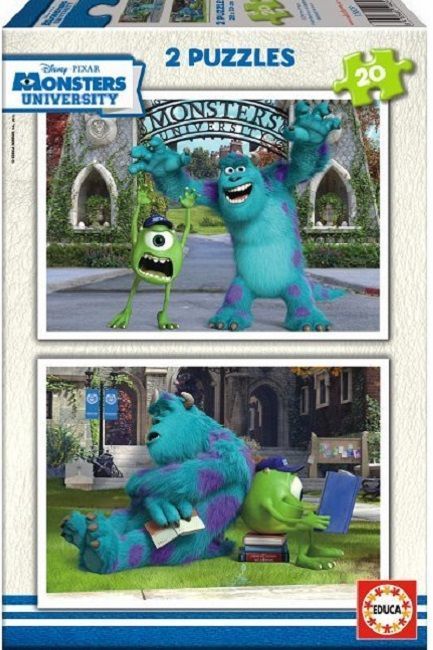 Educa Puzzle Monsters University, Disney 2 X 20 Parça