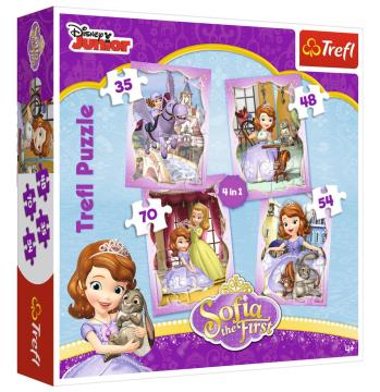 Trefl Puzzle Sofia The First 4'lü 35+48+54+70 Parça Yapboz