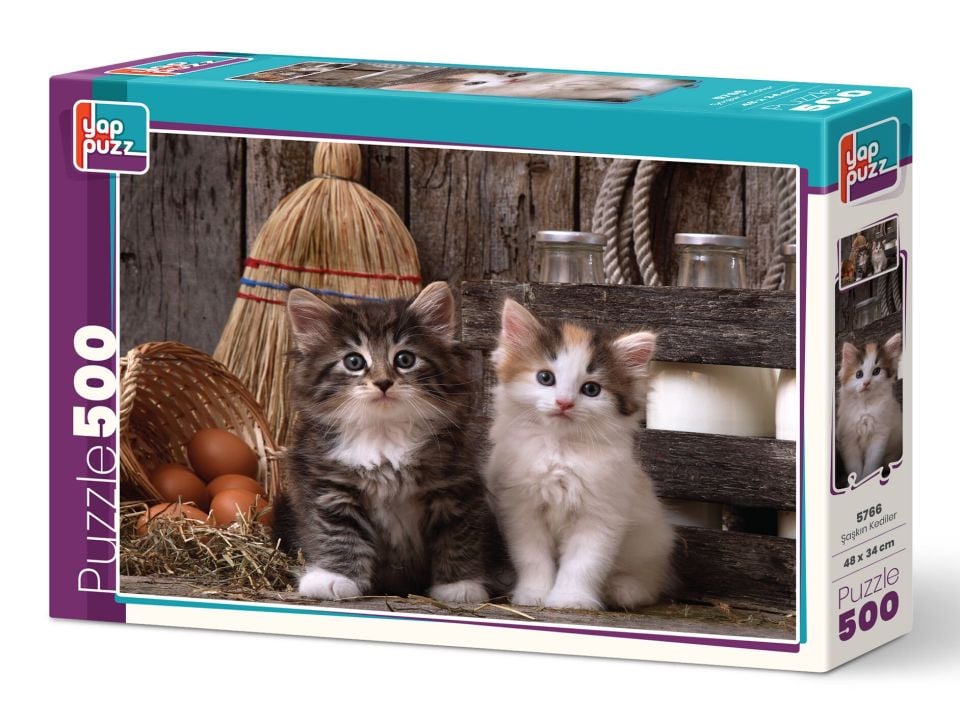 Yappuzz Şaşkın Kediler 500 Parça Puzzle