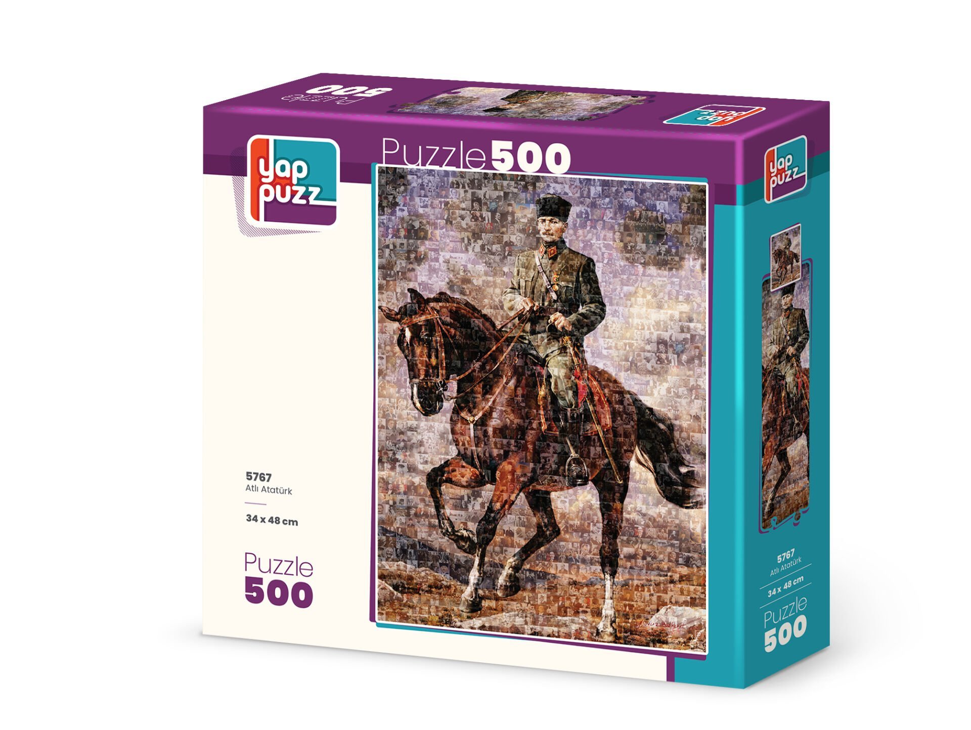 Yappuzz Atlı Atatürk 500 Parça Puzzle