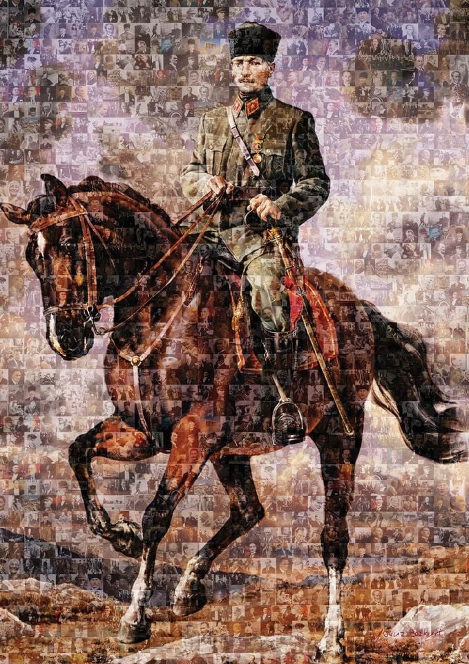 Yappuzz Atlı Atatürk 500 Parça Puzzle