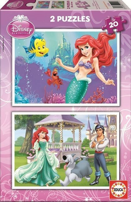 Educa Puzzle Little Mermaid, Disney 2 X 20 Parça