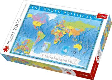 Trefl Puzzle Political Map Of The World 2000 Parça Puzzle