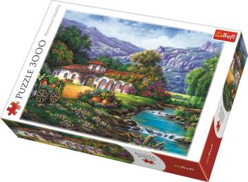 Trefl Puzzle Hacienda By The Stream 3000 Parça Puzzle