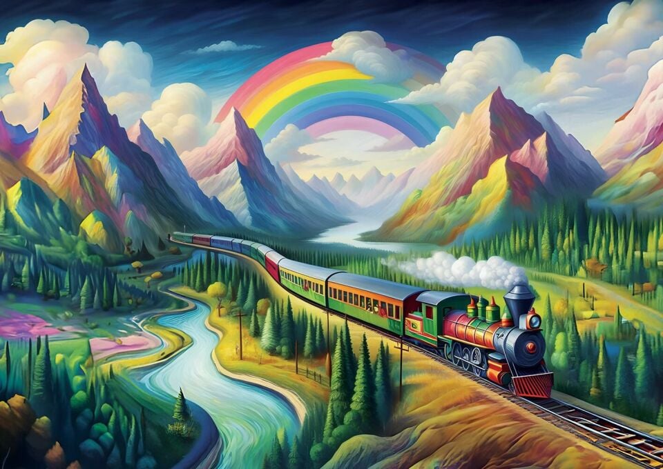 Art Puzzle Gökkuşağı Ekspresi 260 Parça Puzzle