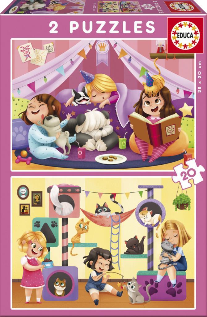 Educa Puzzle Pyjama Party 2 X 20 Parça