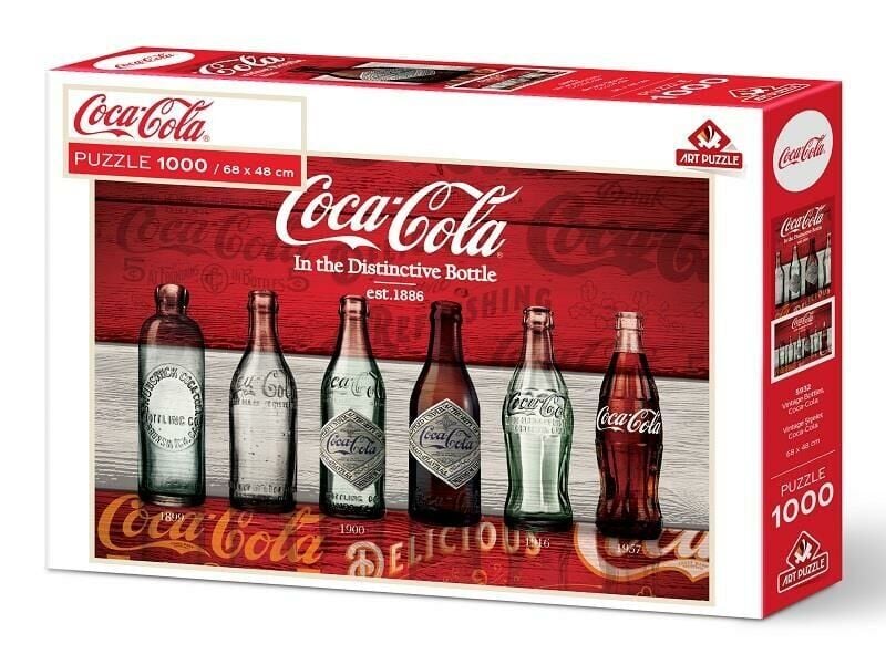 Art Puzzle Coca-Cola Vintage Şişeler 1000 Parça Puzzle - Puzzlesepeti