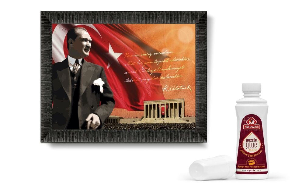 Art Puzzle Atatürk Ve Anıtkabir 1000 Parça Çerçeveli Puzzle